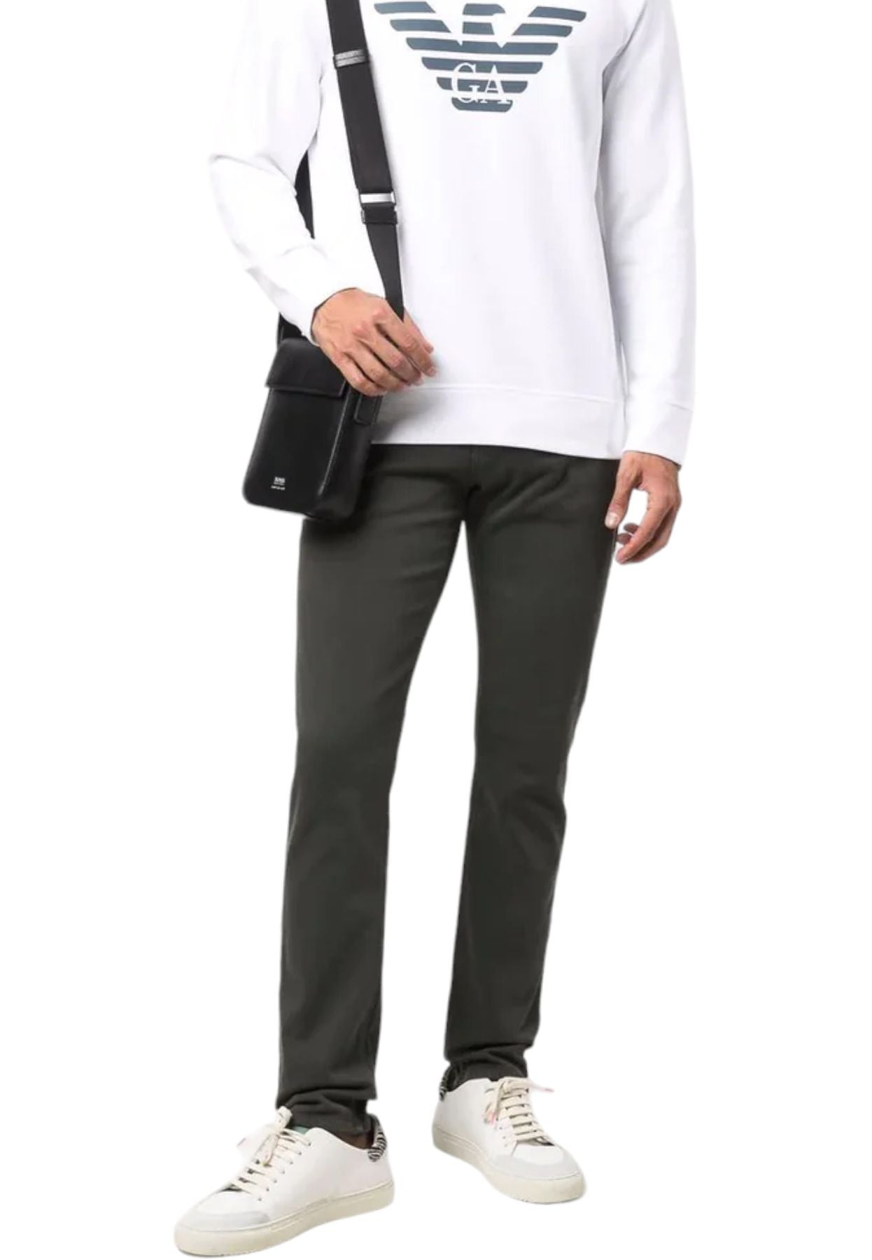Felpa A Girocollo Uomo Emporio Armani Aquila 8N1MR61JRIZ