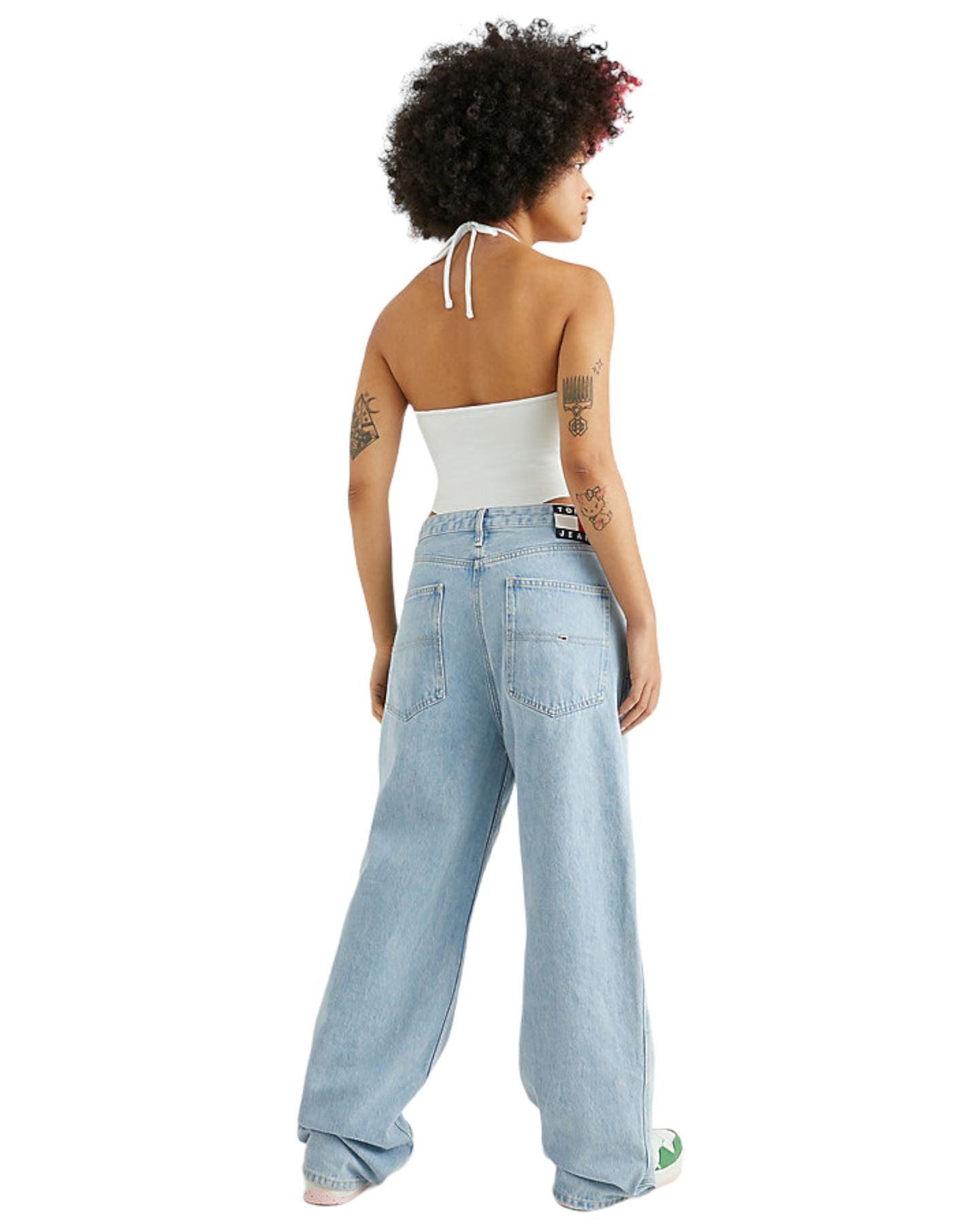 Body Senza Maniche Donna Tommy Jeans Tonal Linear Strapless DW0DW15314