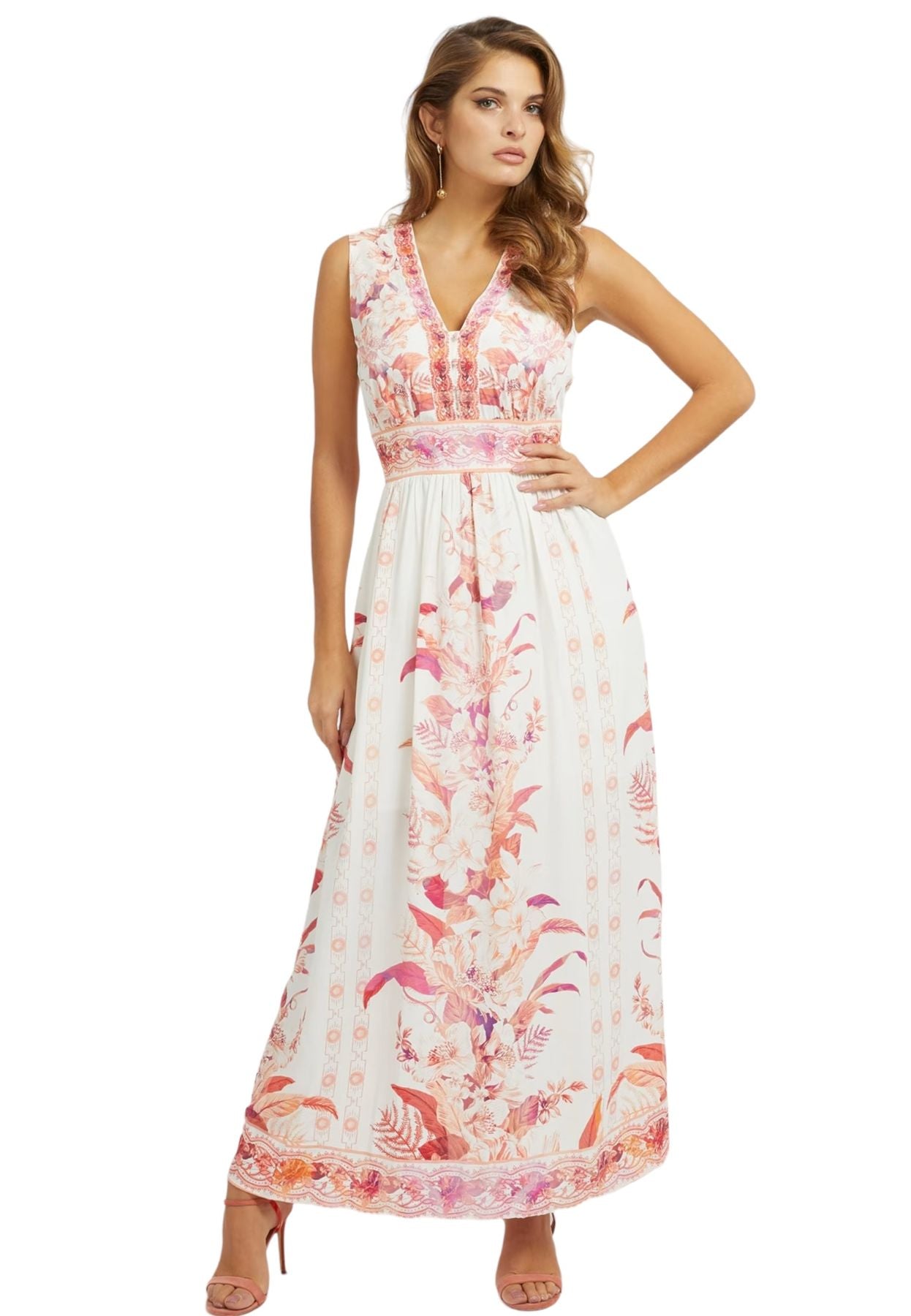 Vestito Lungo Donna Guess Gisel W3GK30WFCX0