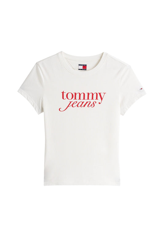 T-Shirt Manica Corta Donna Tommy Jeans  Tjw Slim Essential L