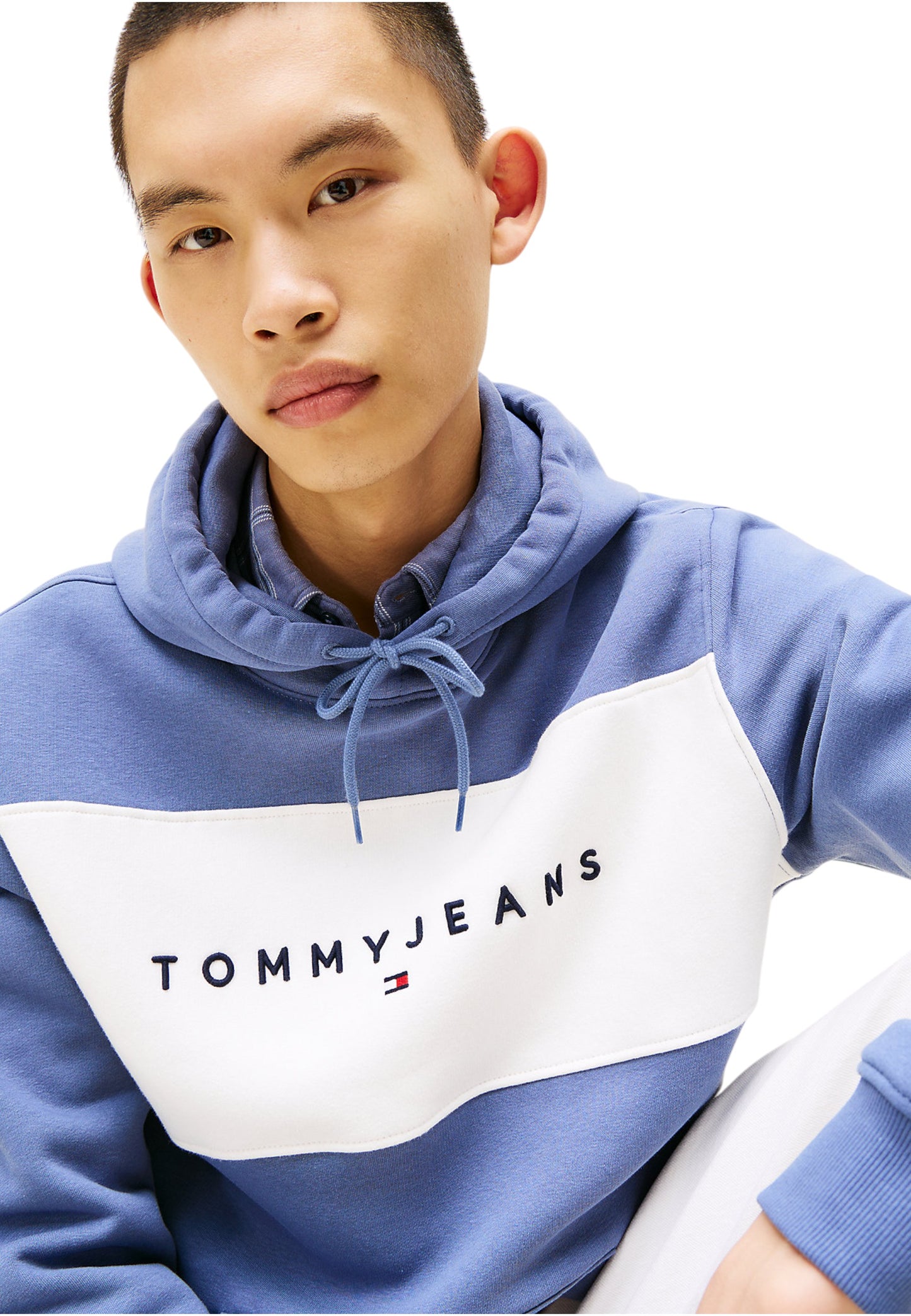 Felpa Con Cappuccio Uomo Tommy Jeans Tjm Regular Cblk Linear DM0DM21932
