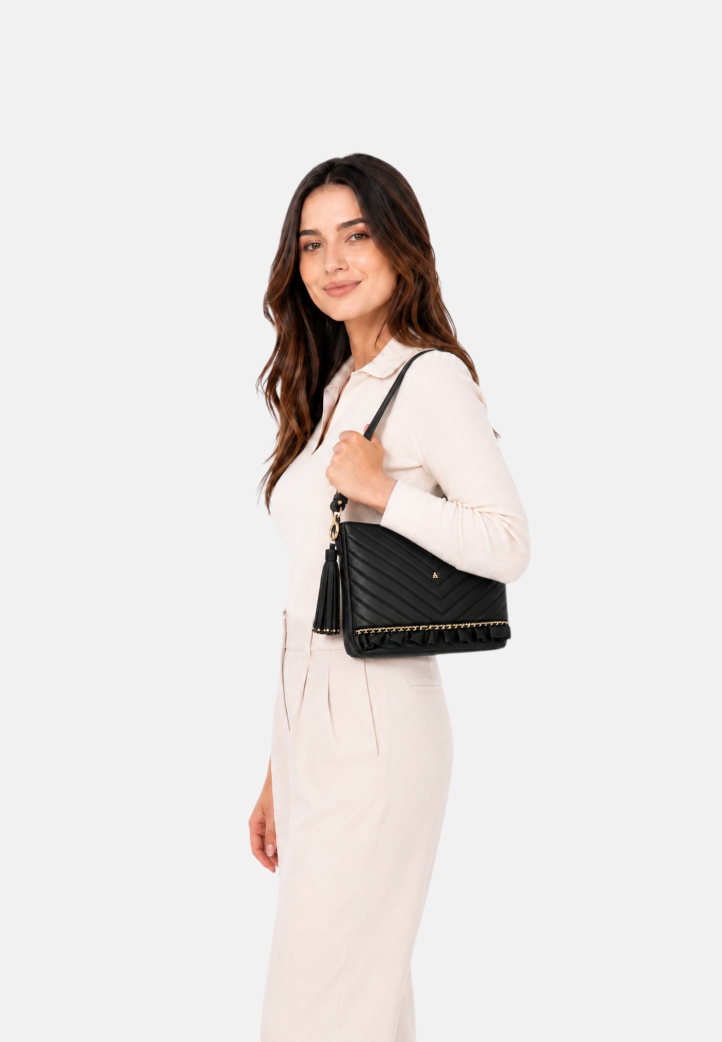 Borsa A Spalla Donna L'Atelier du Sac Hobo American In Paris Lana