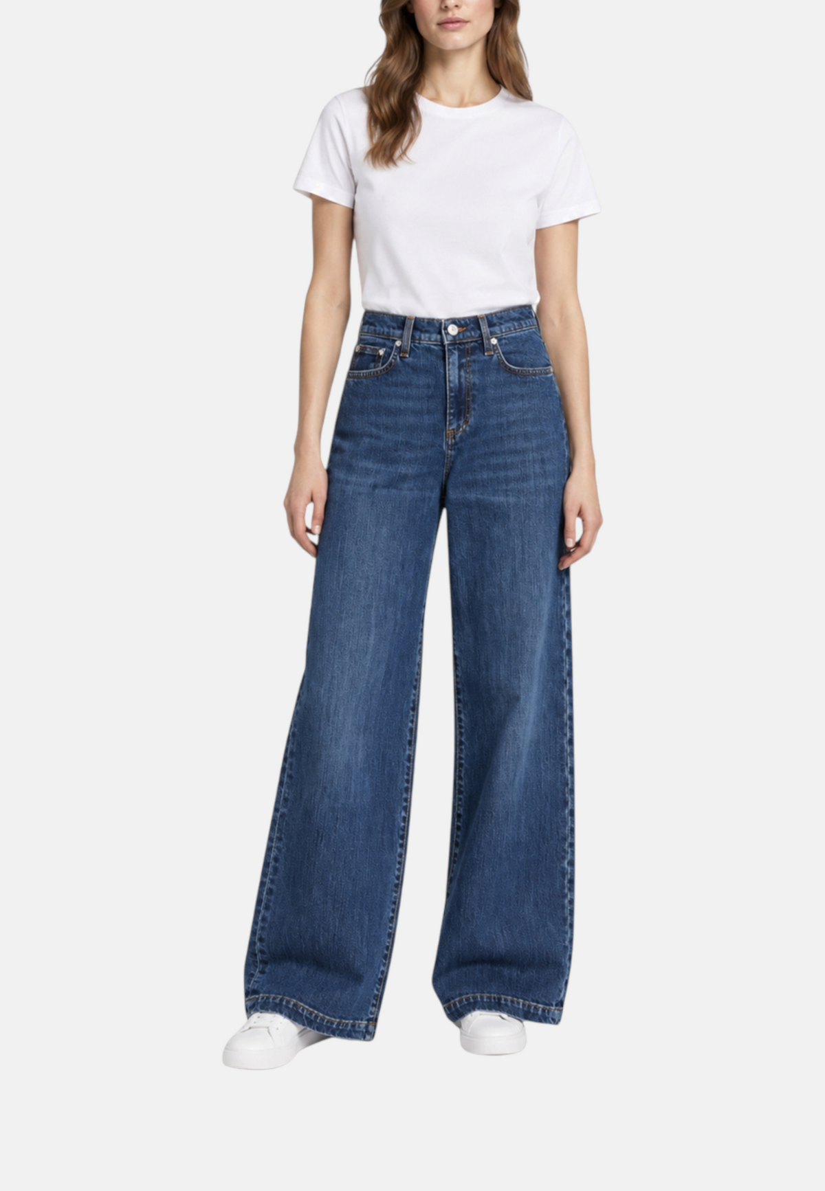 Jeans Flare Fit Donna Roy Roger's Denim di cotone elasticizzato, lavaggio Stone 68 Marta RND091CE082907