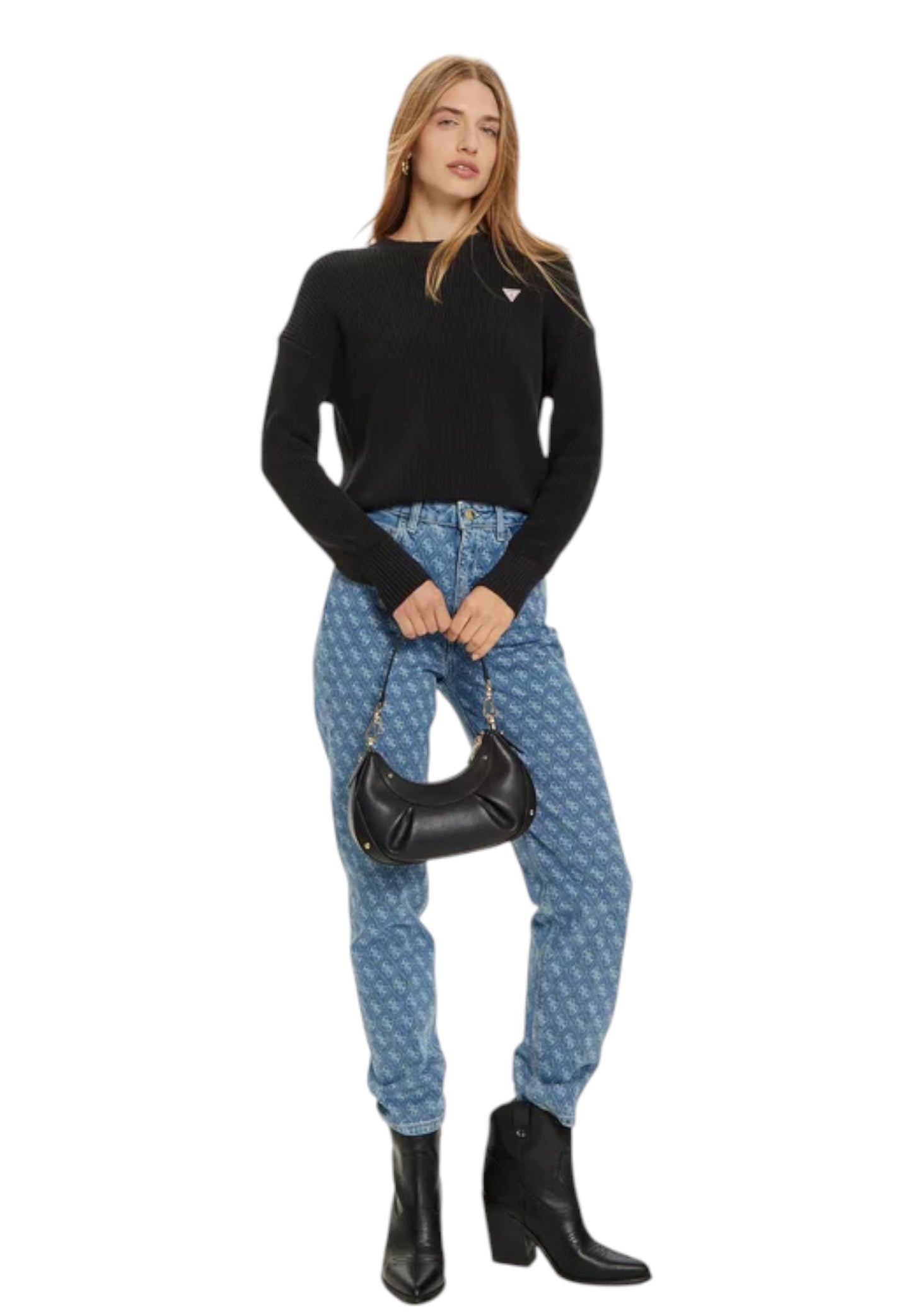 Maglione A Girocollo Donna Guess  Gj Mini Triangle W4BR08Z3HM1