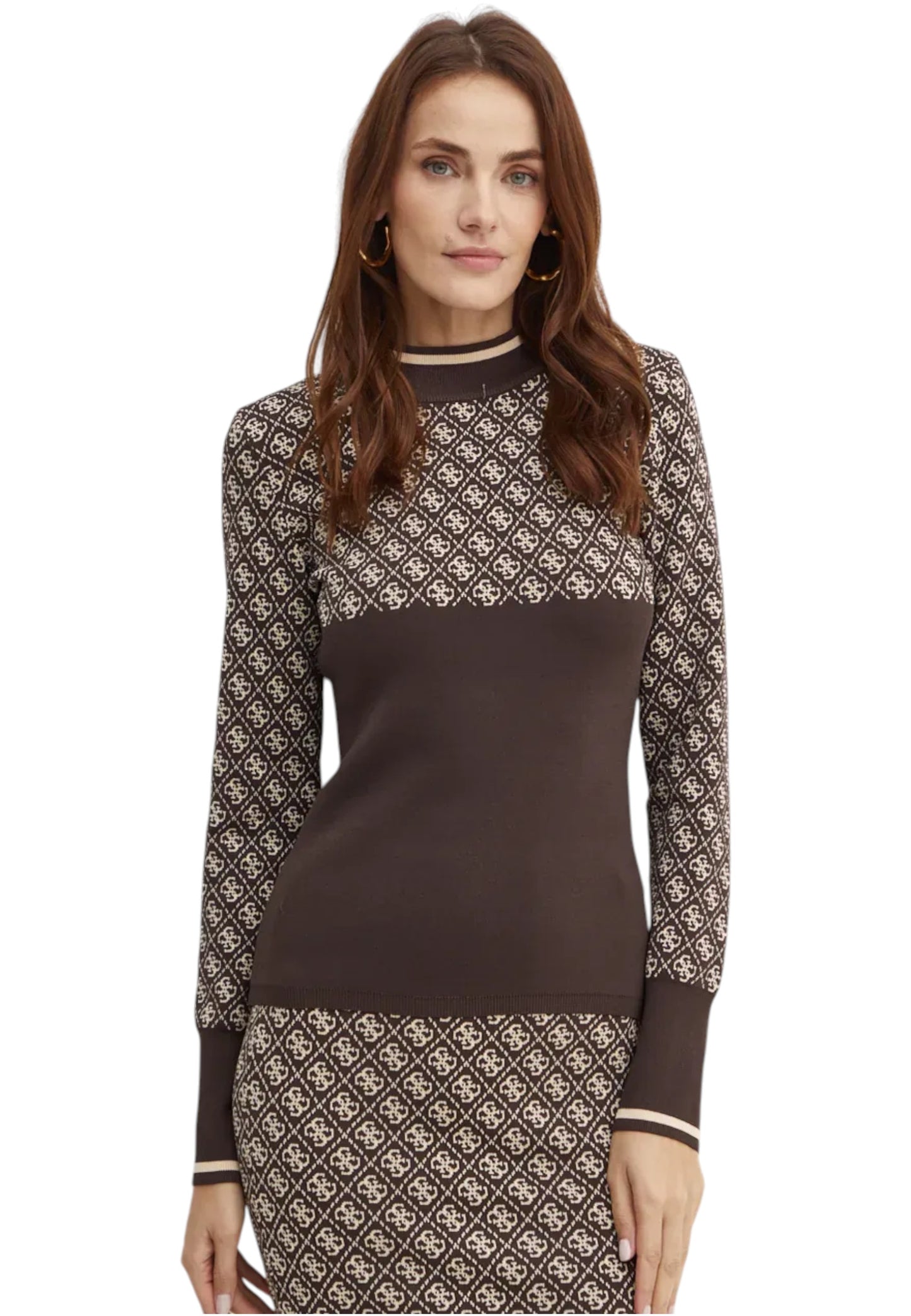 Maglione Collo Alto Donna Guess  Aubrey 4G W5BR24Z3JD2