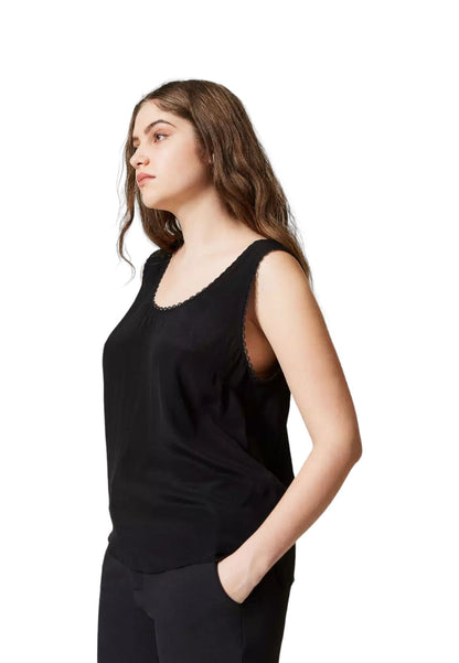 Canotta  Donna Twinset  In Crepe De Chine 231TP2453