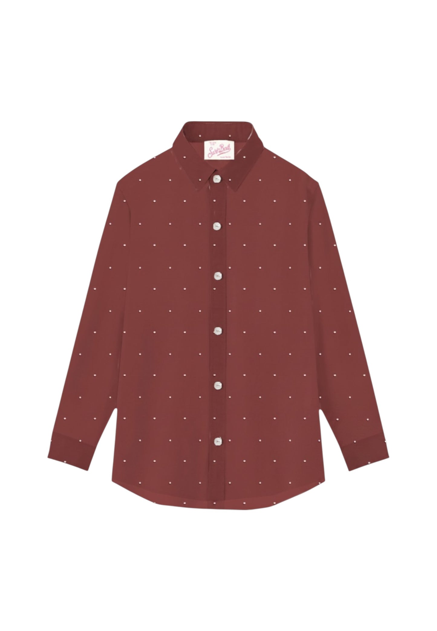Camicia Manica lunga Donna Mc2 Saint Barth Georgette Strass Brigitte BRIG001