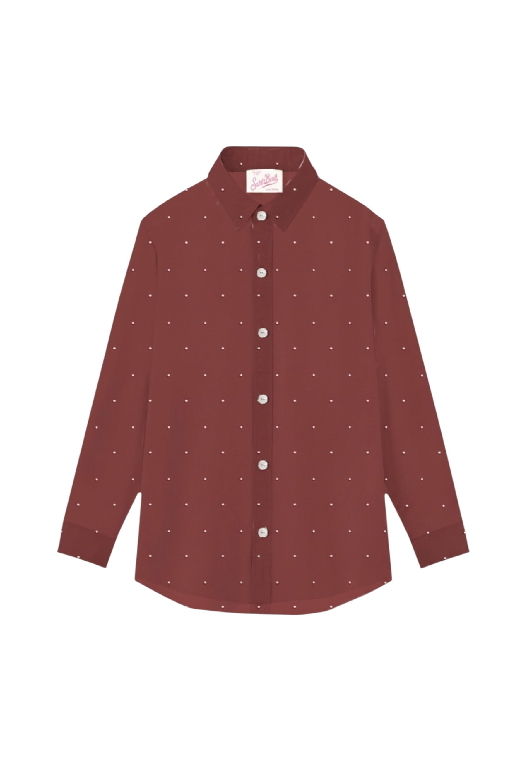 Camicia Manica lunga Donna Mc2 Saint Barth Georgette Strass Brigitte BRIG001