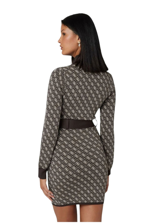 Vestito Corto Donna Guess Con Cintura Lise 4G W4BK43Z37K0