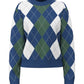 Maglione A Girocollo Donna Guess Motivo argyle Gracie W6BR48Z1447