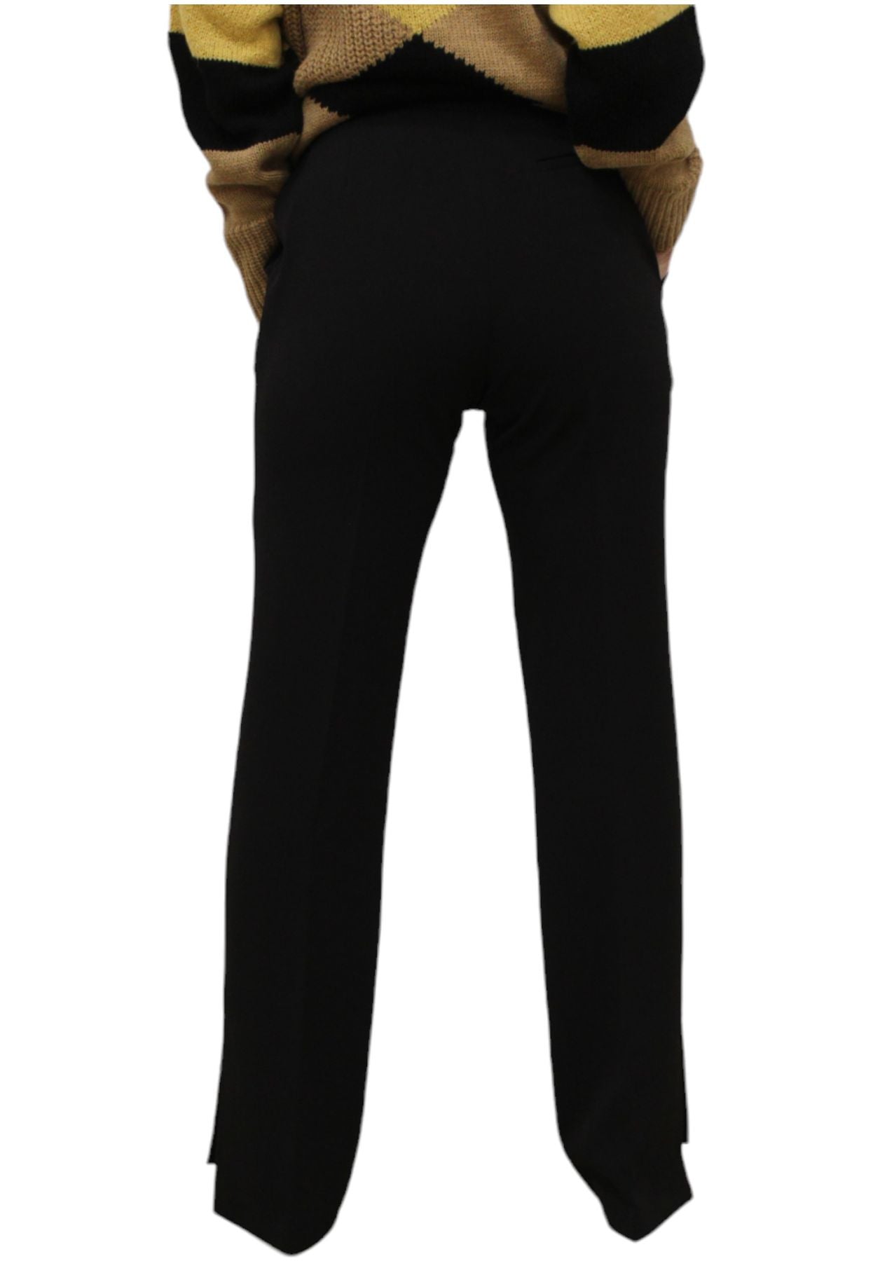 Pantaloni  Donna Gaelle Sigaretta In Cady Con Spacchetti E Flag  GBDP18877