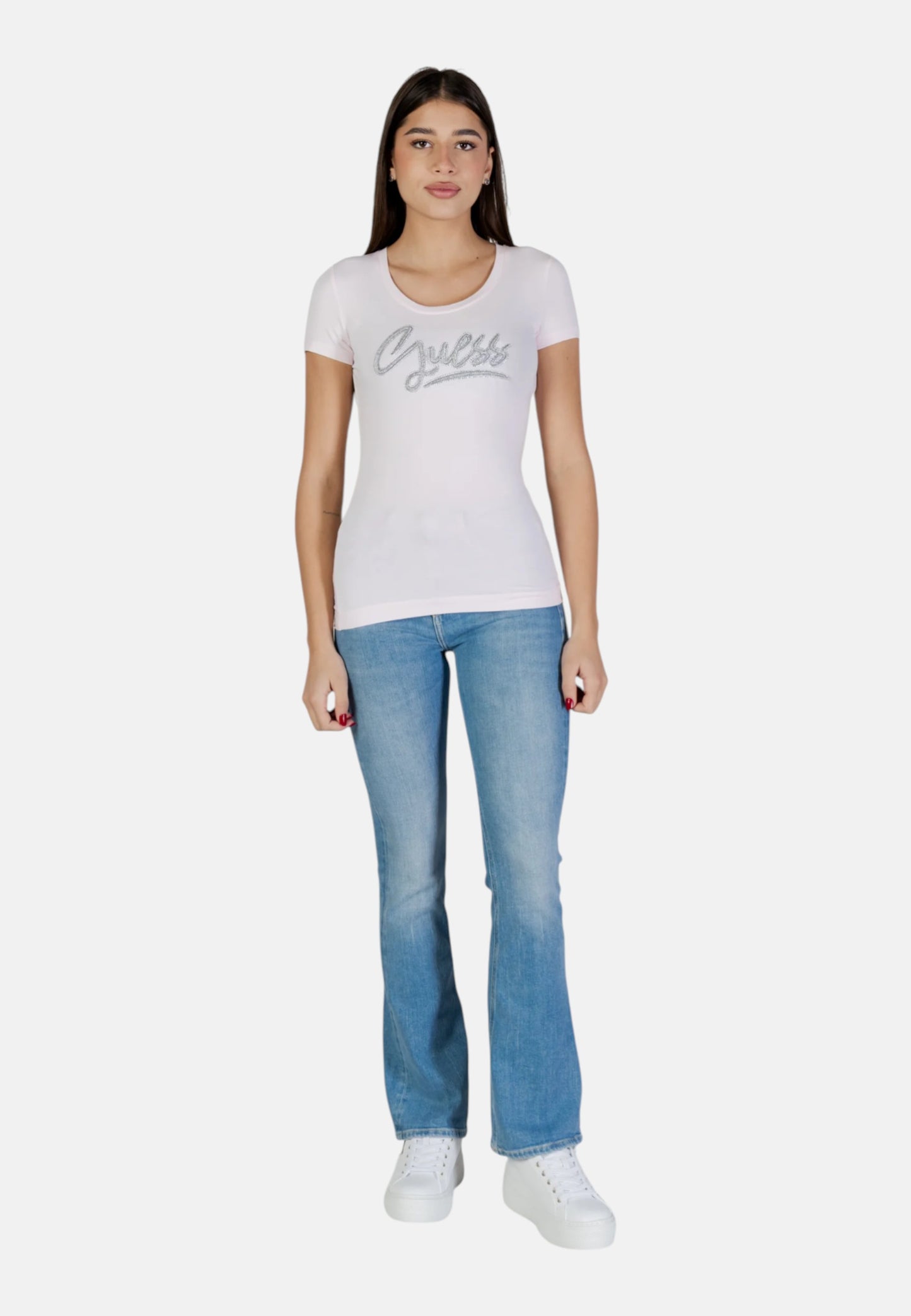 T-Shirt Manica Corta Donna Guess  Guess Script W6RI24J1314