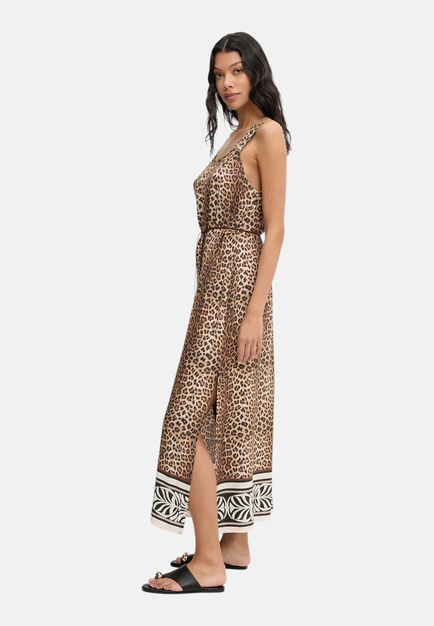 Vestito  Donna Liu Jo Tessuto Navetta Stampa All Over Animalier Eco Line VA6049TS123