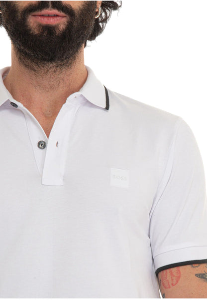 Polo Manica Corta Uomo Boss Con Toppa Con Logo Passertip 50507699