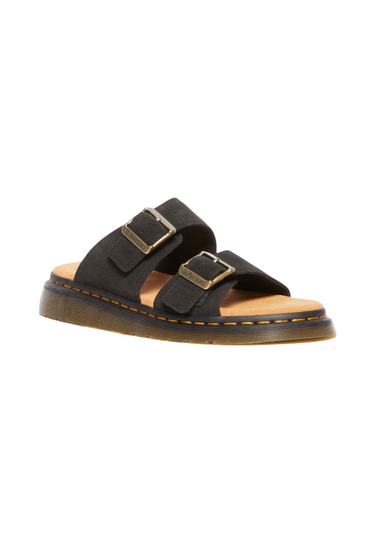 Ciabatte  Uomo Dr. Martens A Doppia Fascia Josef Black Eh Suede 41082