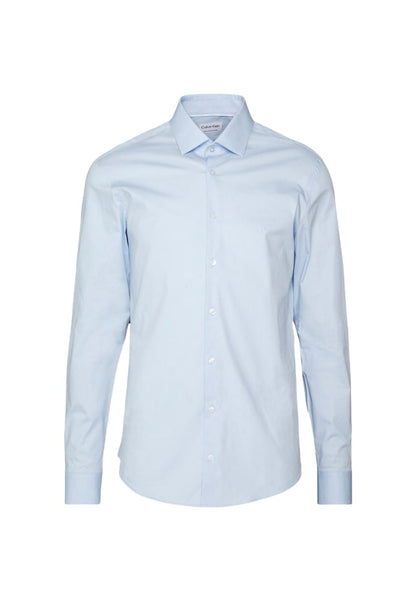 Camicia Manica lunga Uomo Calvin klein  Poplin Stretch Slim K10K108229