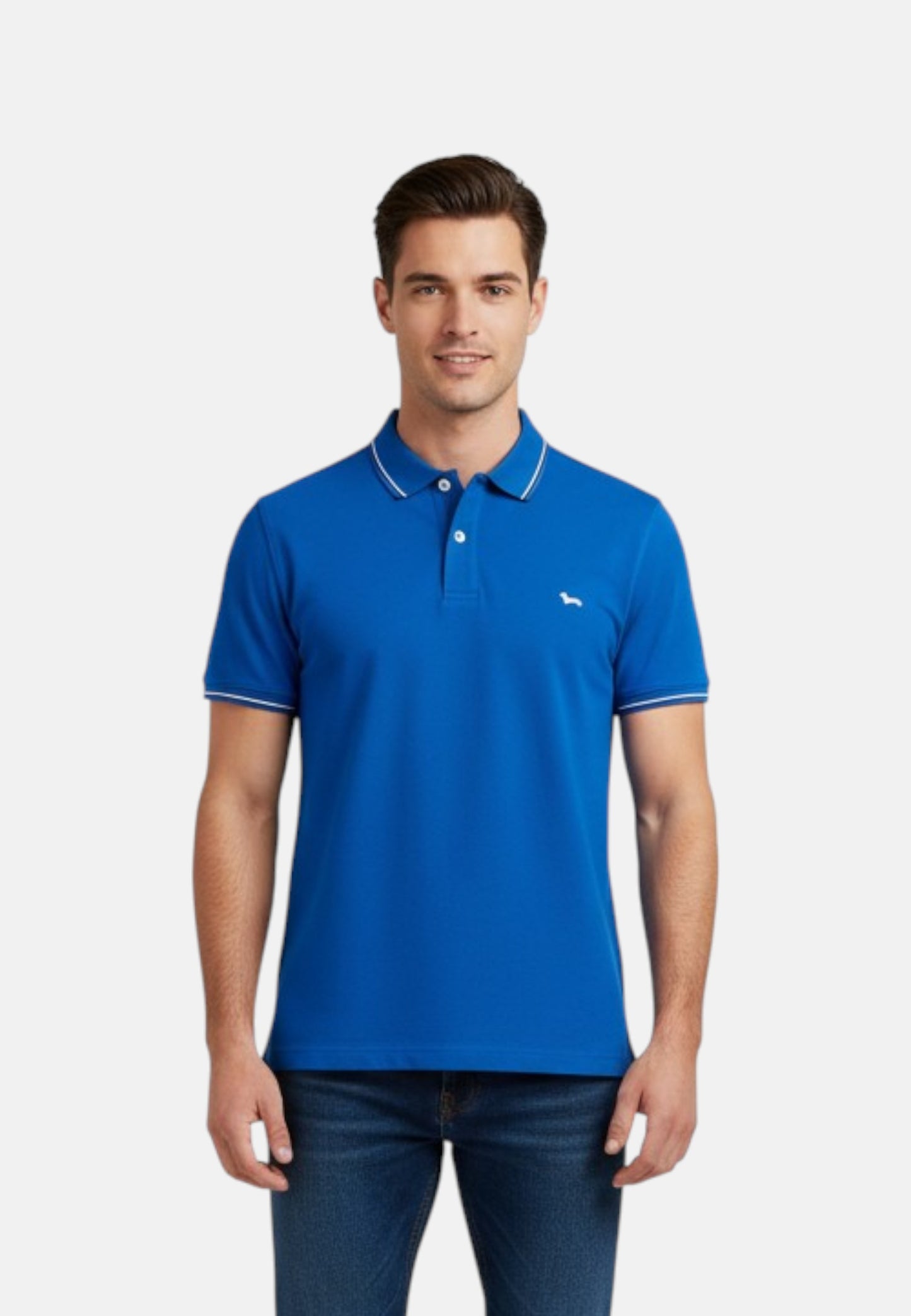 Polo Manica Corta Uomo Harmont & Blaine Con Orli E Righini A Contrasto  LNQ032020862