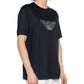 T-Shirt Manica Corta Uomo Emporio Armani Con Logo Ricamato In Rilievo Aquila 3D1TD41JUVZ