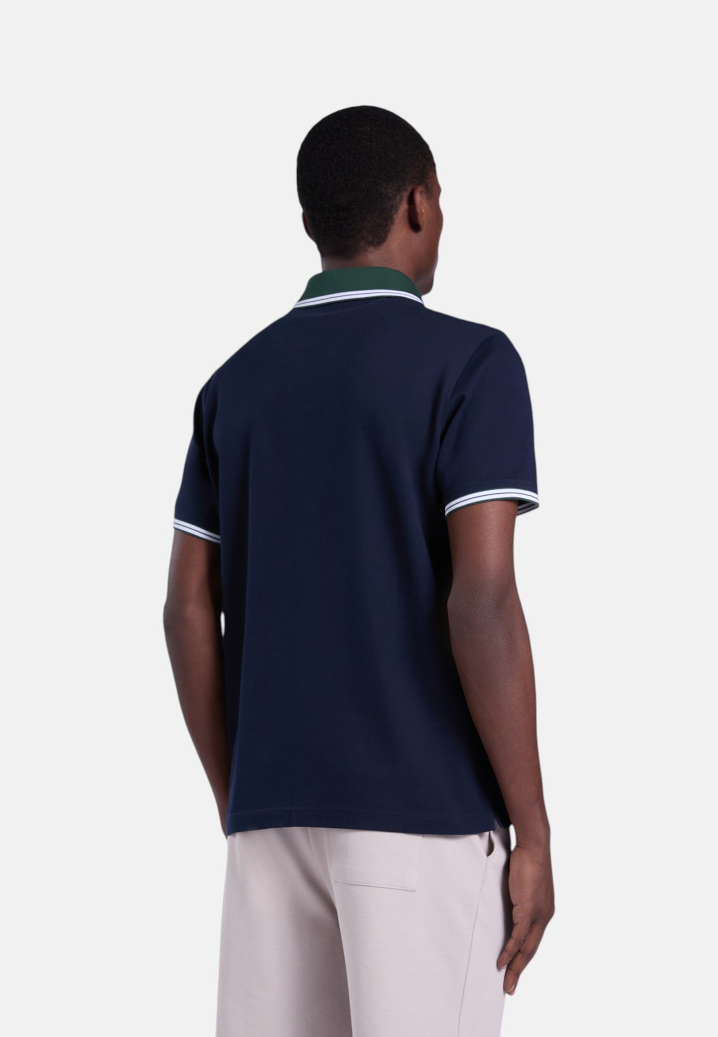 Polo Manica Corta Uomo Harmont & Blaine Collo Derby Con Fascia A Contrasto  LRQ460020004