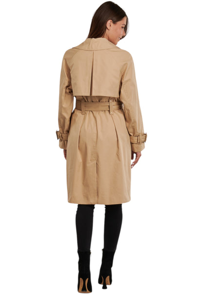 Cappotto Trench Donna Guess Con Cintura In Eco Pelle Raphaelle W5YL02WHDF1