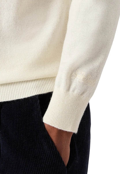 Maglione Collo Alto Uomo Mc2 Saint Barth  Bond Merinocash BOND002