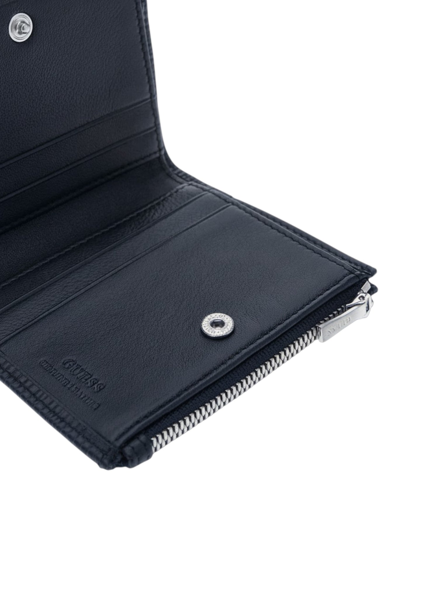 Portafoglio Con Portacarte Uomo Guess Bifold Top Zip Milano SMMIPRLEA03