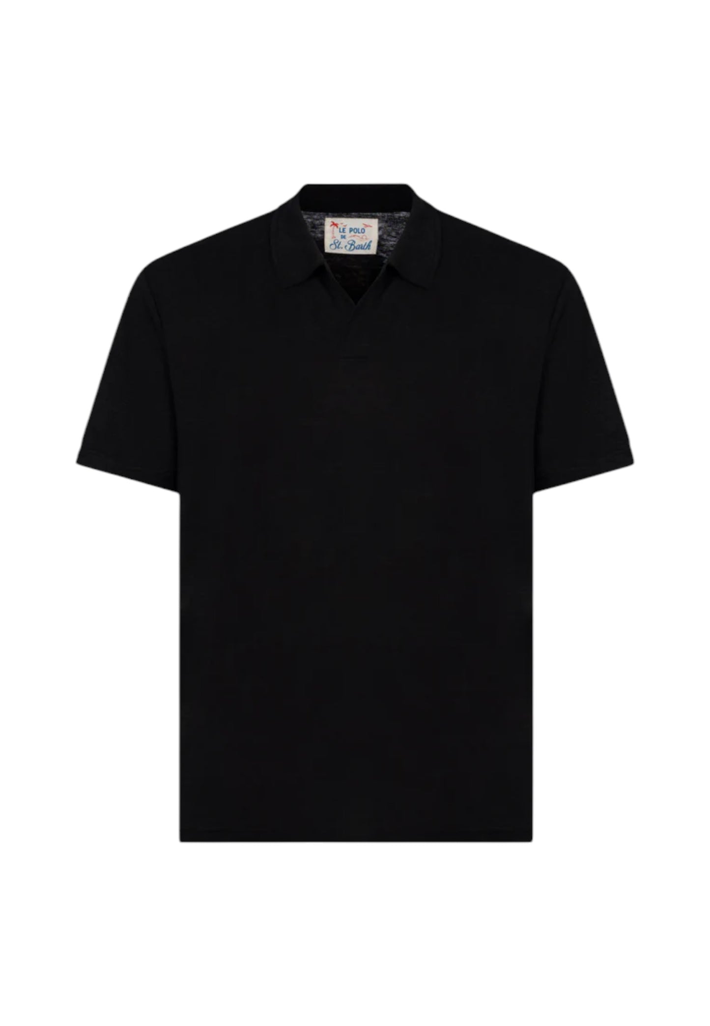 Polo Manica Corta Uomo Mc2 Saint Barth Jersey Linen Fraser