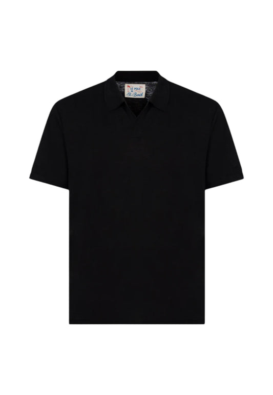 Polo Manica Corta Uomo Mc2 Saint Barth Jersey Linen Fraser