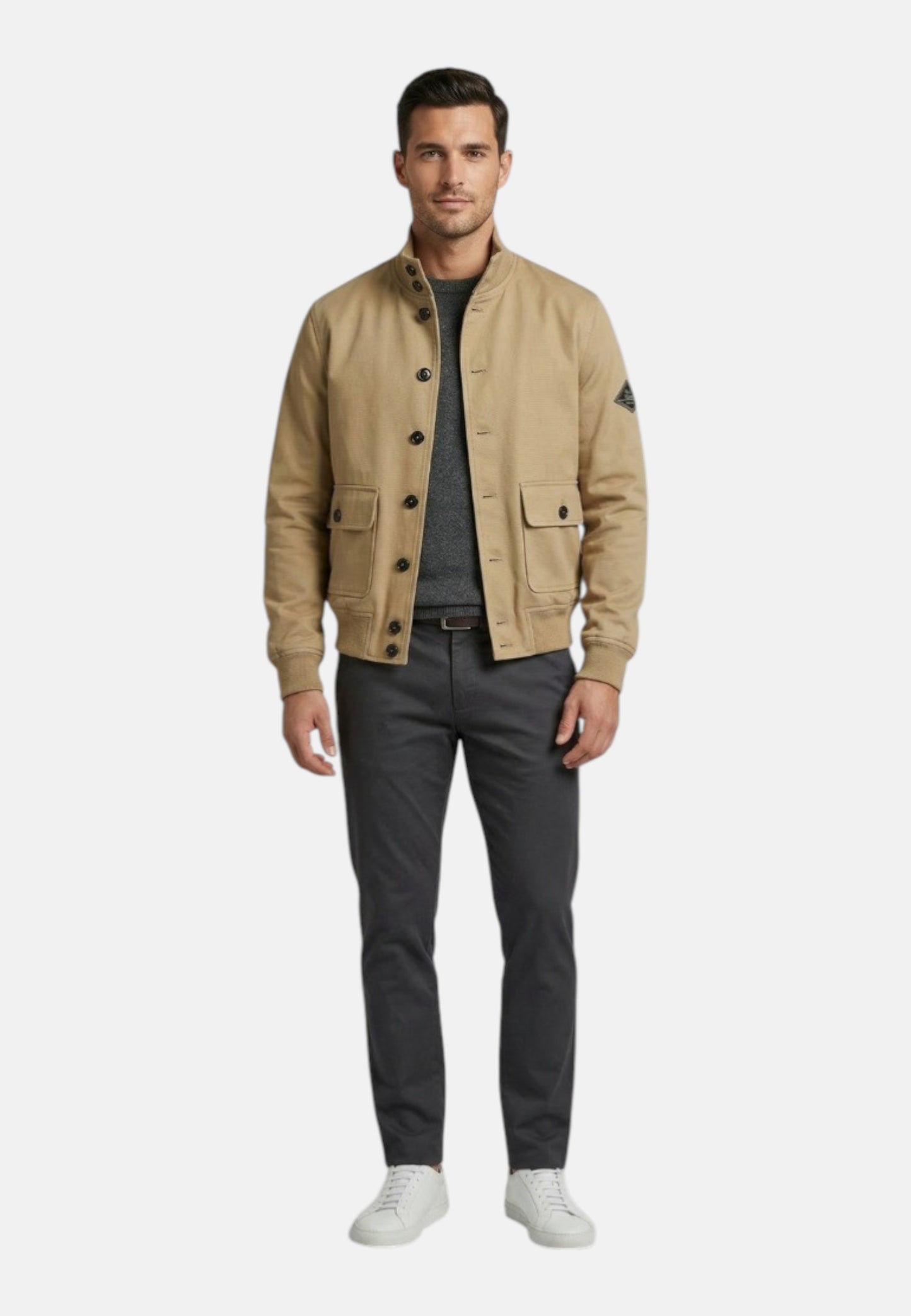 Giacca Bomber Uomo Roy Roger's In Gabardina New Polo RRU90189CQ92XXXX