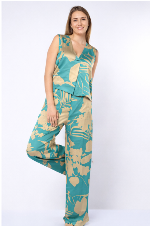 Pantaloni Wide Leg Donna Kaos Stampati  QP1TZ057