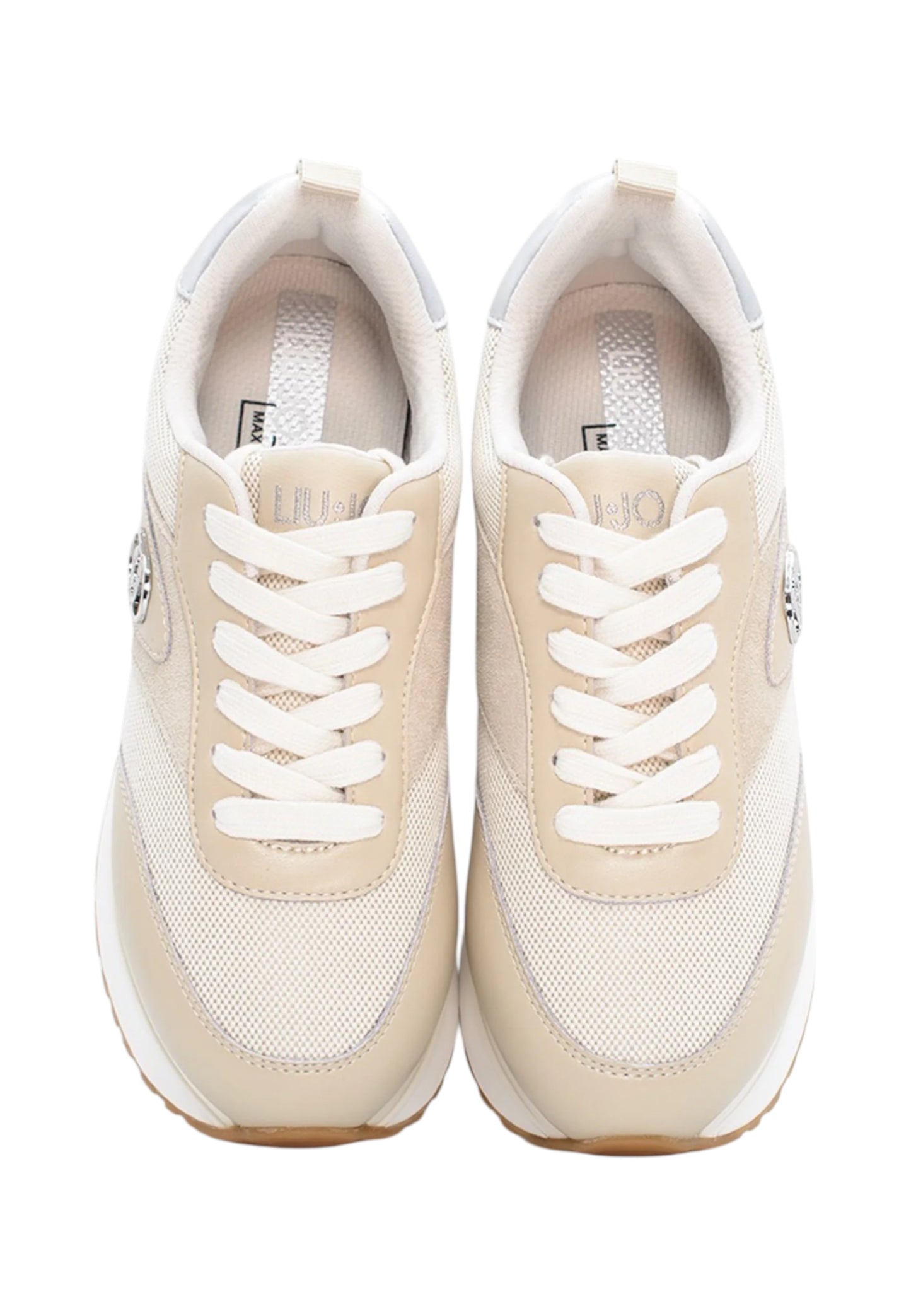 Sneakers Basse Donna Liu Jo In Pelle Di Vitello/Canvas Liu Jo Maxi Wonder 97 Bis BA6005PX806