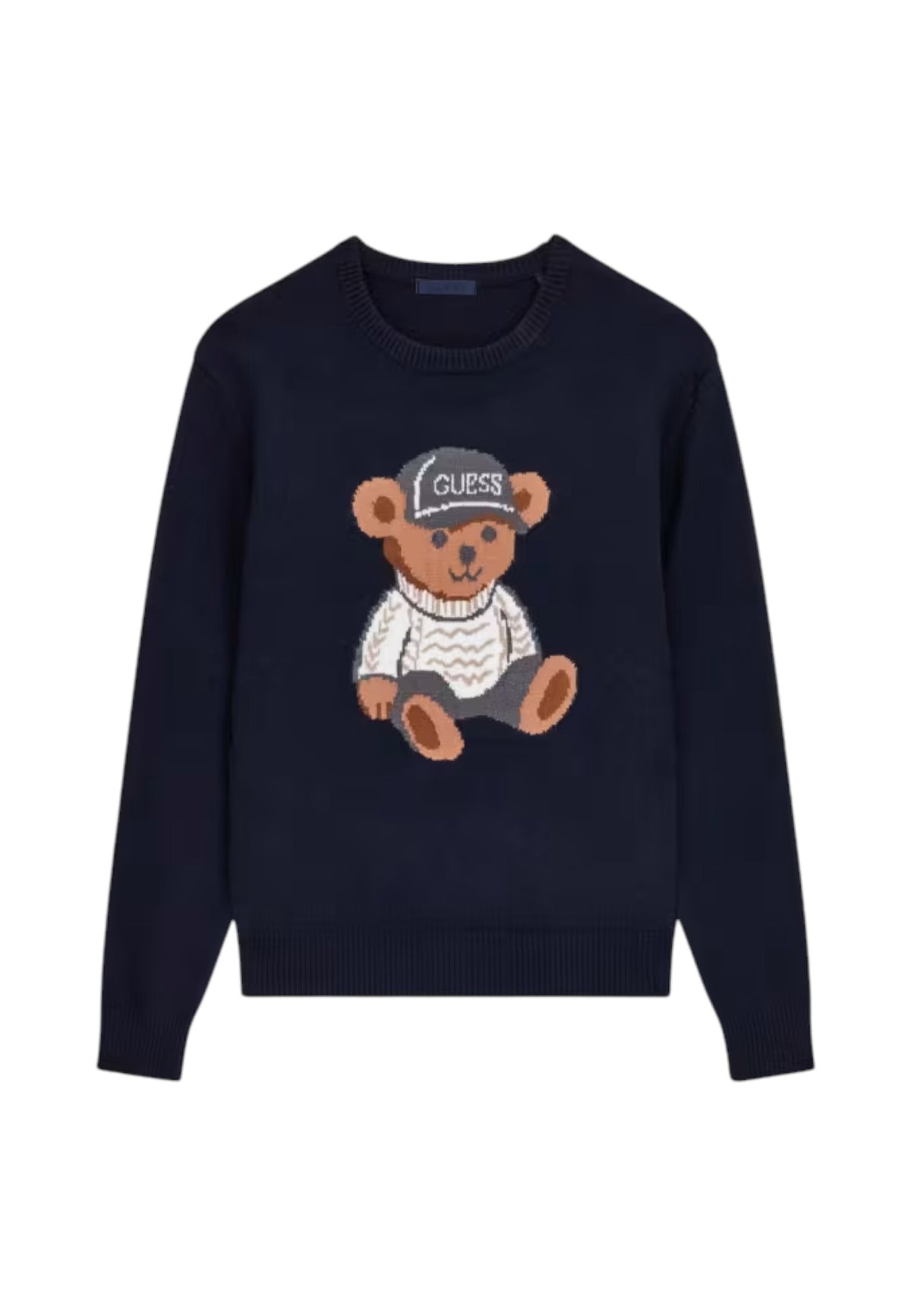 Maglione A Girocollo Uomo Guess Motivo orsetto Navin M6BR42Z1604