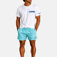 T-Shirt Manica Corta Uomo Mc2 Saint Barth Stampa/Ricamo Fronte E Retro Capri Summer Portland PRL0002