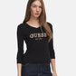 Maglione Scollo A V Donna Guess Logo Hannah W6BR55Z1456