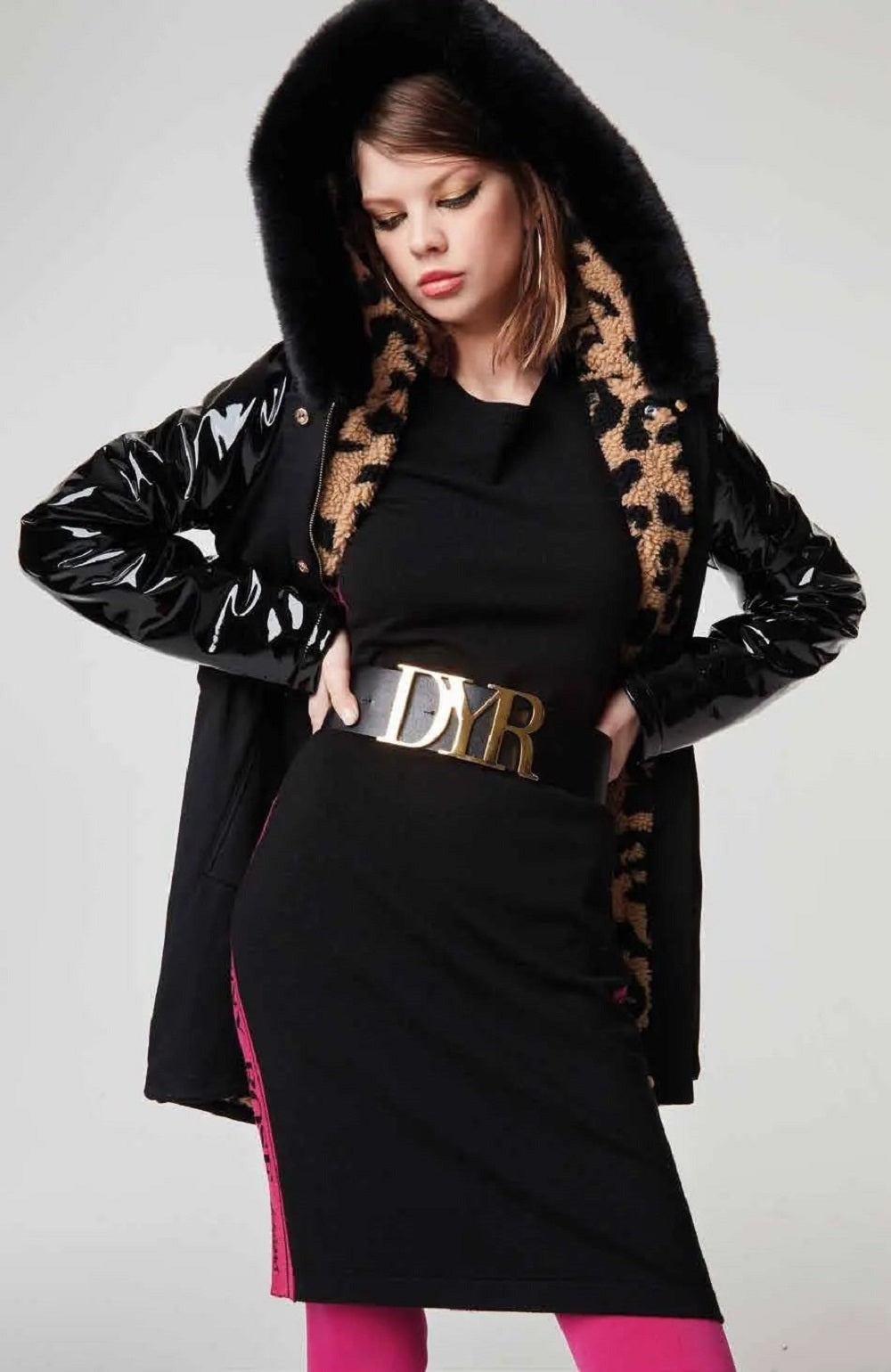 Giacca Invernale Donna Denny Rose Con Cappuccio  221ND35009