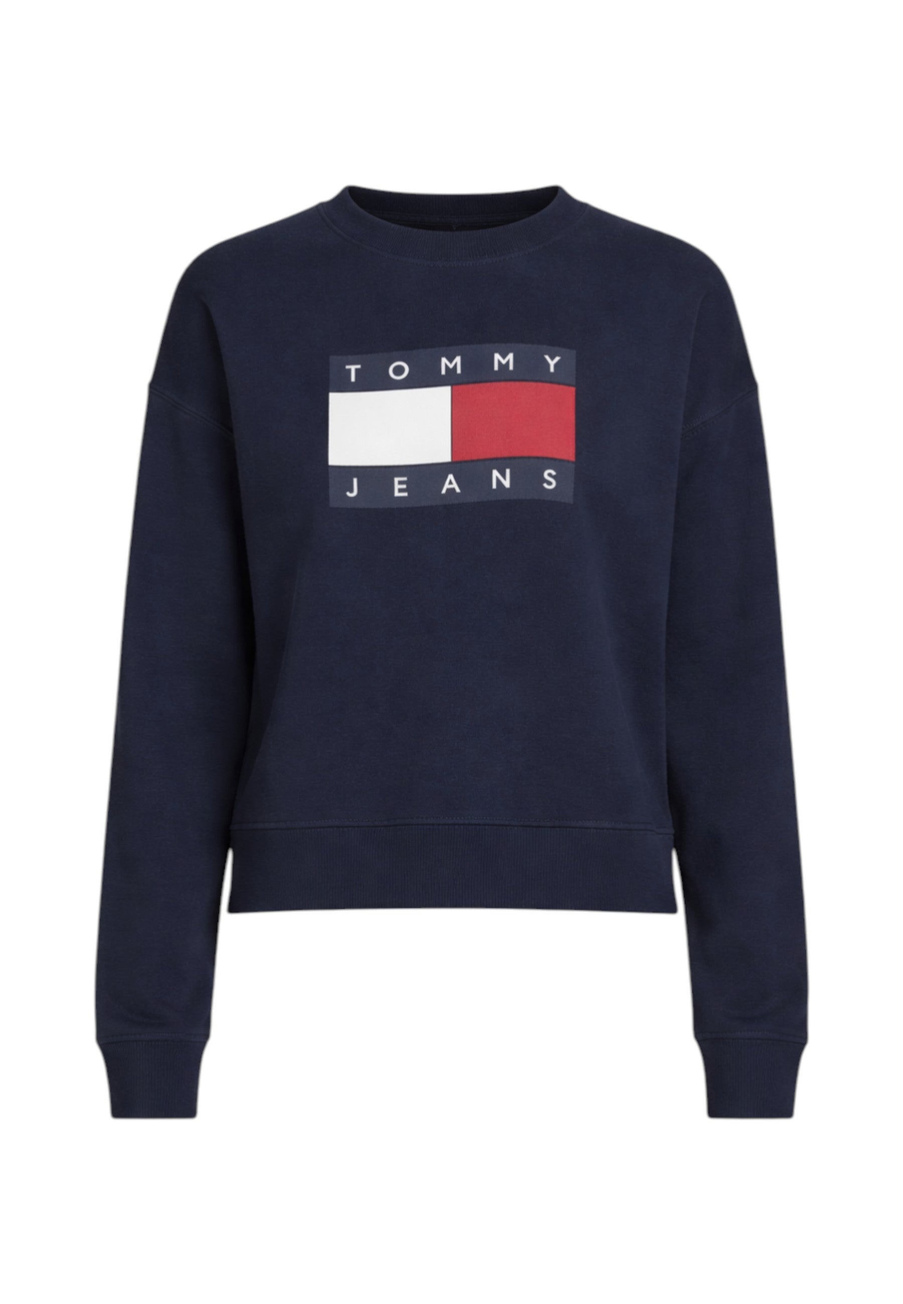 Felpa A Girocollo Donna Tommy Jeans  Tjw Bxy Wavy Flag C DW0DW22742