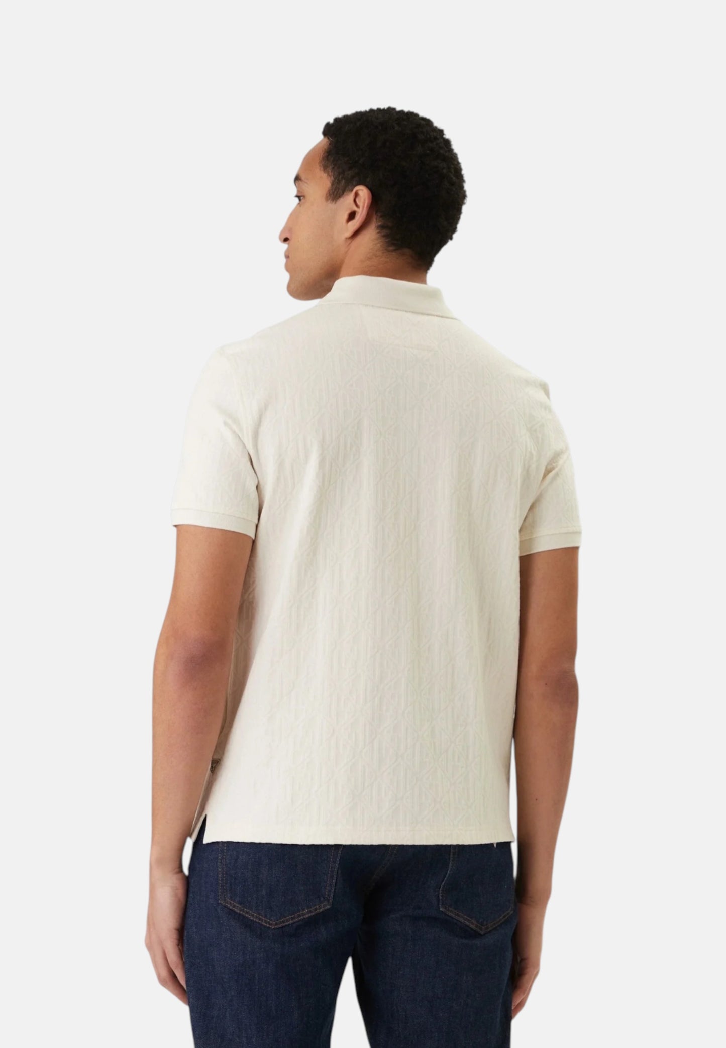 Polo Manica Corta Uomo Guess  Jacquard Allover Polo M6RP05KD181