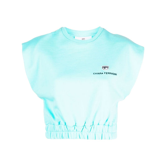T-Shirt Senza Maniche Donna Chiara Ferragni In Felpa Logo Classic 74CBHT05CFT03