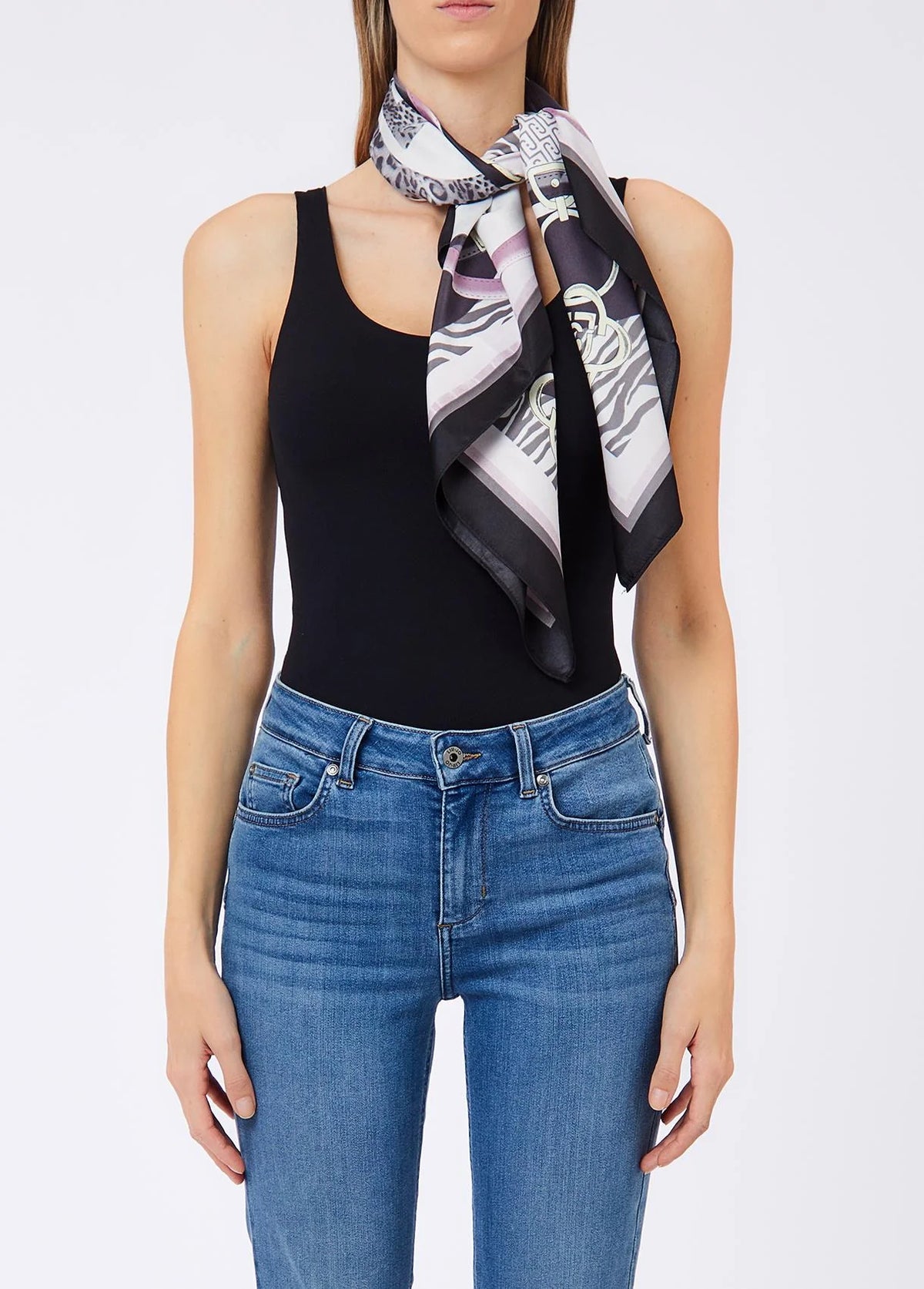 Foulard  Donna Liu Jo Mix Print 90X90  2F6059T2745