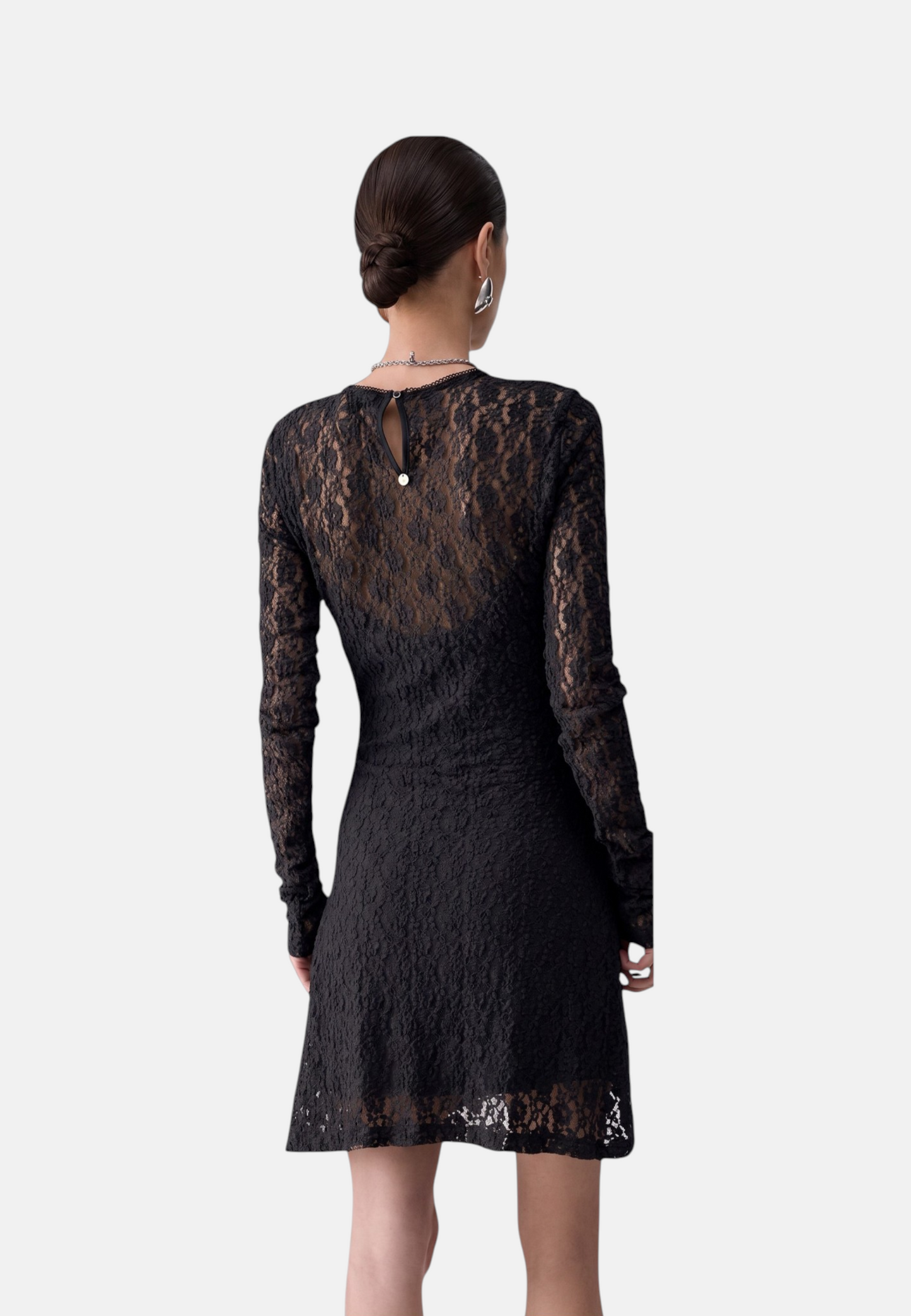 Vestito Corto Donna Liu Jo In Pizzo Stretch  WF6252J3975