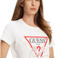 T-Shirt Manica Corta Donna Guess  Pearls Love Triangle W5YI40I3Z14