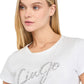 T-Shirt Manica Corta Donna Liu Jo  Faded Liujo Silver UF5266JS904