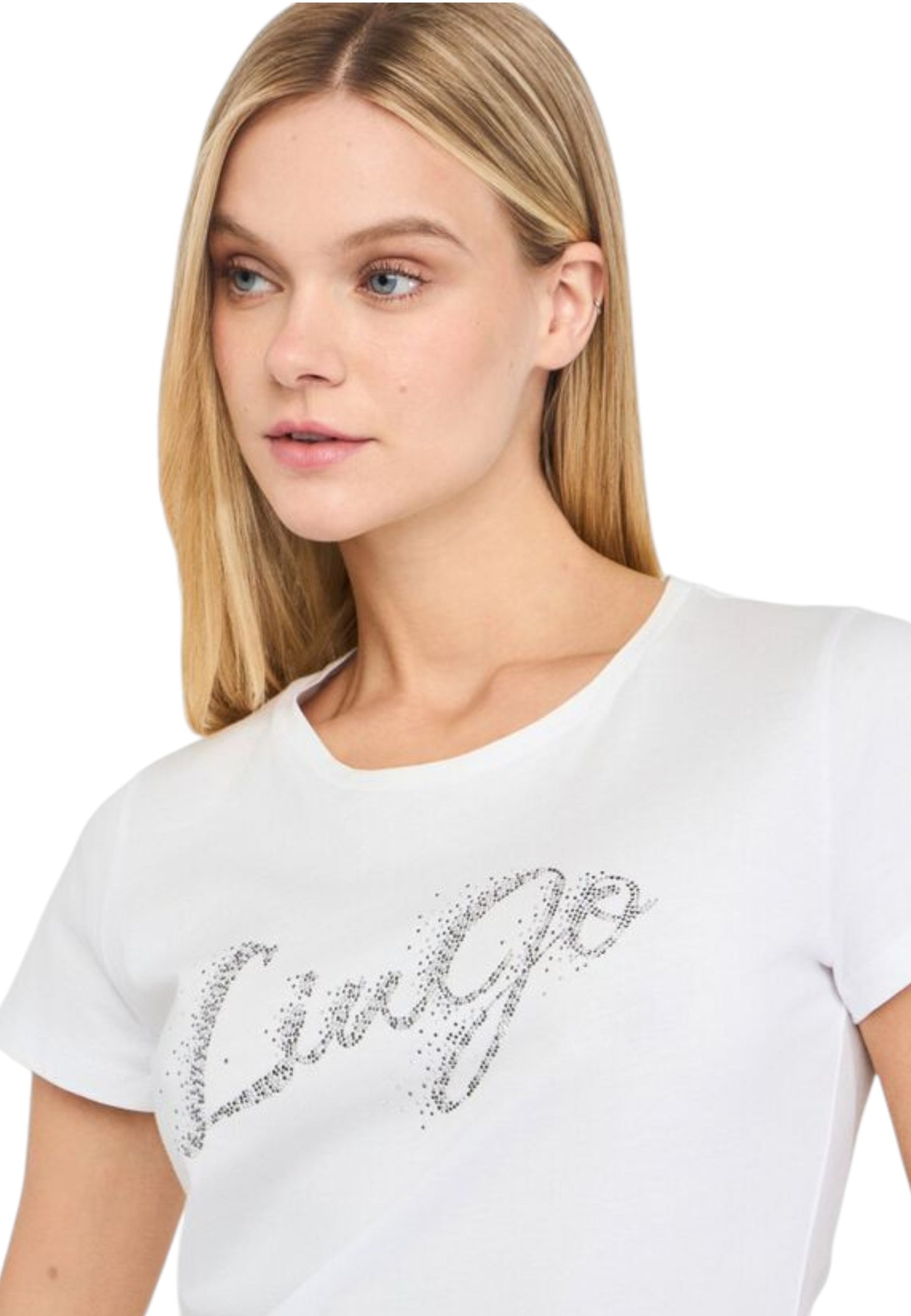 T-Shirt Manica Corta Donna Liu Jo  Faded Liujo Silver UF5266JS904