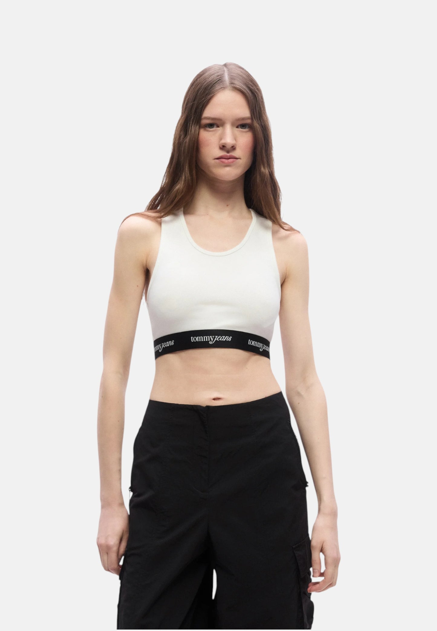 T-Shirt Manica Corta Donna Tommy Jeans  Tjw Crp Tape Bra To DW0DW22762