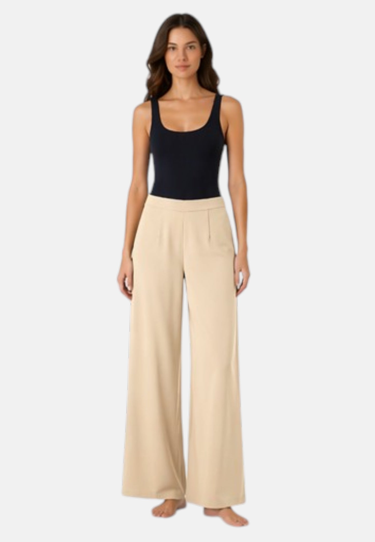 Pantaloni Wide Leg Donna Guess  Zoe Leaf E6GB04WP232