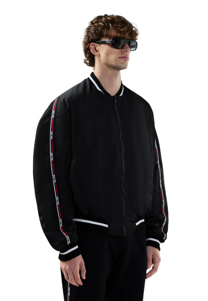 Giacca Bomber Uomo Gcds Logo Tape Nylon  B2EM0903MA0