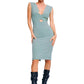 Vestito Midi Donna Denny Rose A Tubino  221DD10012