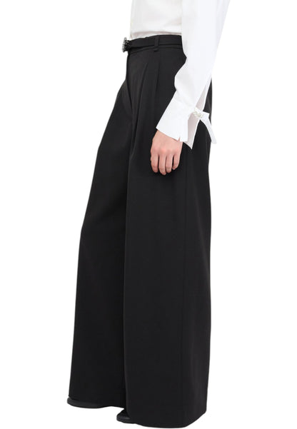 Pantaloni  Donna Liu Jo Palazzo Con Pieghe  MF5269TS224