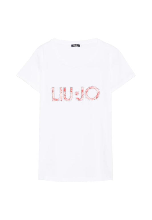 T-Shirt Manica Corta Donna Liu Jo  Pink Palm