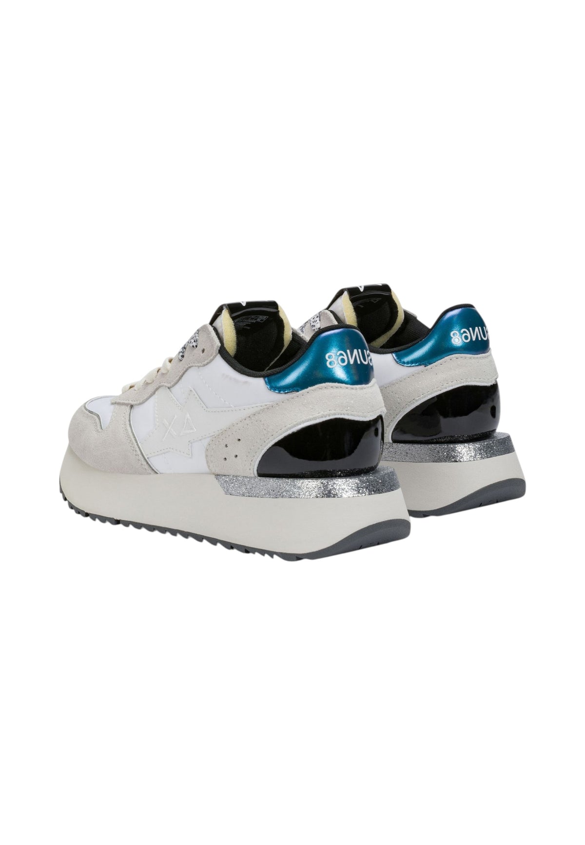 Sneakers Basse Donna Sun68  BIG STARGIRL MIX MATERIALS Z46229